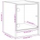 Sonata H Нощни шкафчета със стъклени врати 2 бр кафяв дъб 35x37x42 см