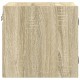 Sonata H Нощни шкафчета със стъклени врати 2 бр дъб сонома 35x37x35 см