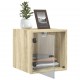 Sonata H Нощни шкафчета със стъклени врати 2 бр дъб сонома 35x37x35 см