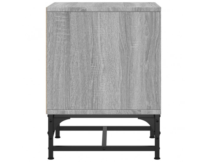 Sonata H Нощни шкафчета със стъклени врати 2 бр сив сонома 35x37x50 см
