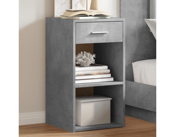 Sonata H Нощни шкафчета 2 бр бетонно сиво 35x34x65 см инженерно дърво