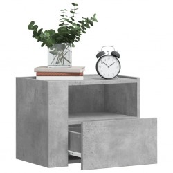 Sonata H Нощни шкафчета за стенен монтаж 2 бр бетонно сиви 45x30x35 см - Noptiere