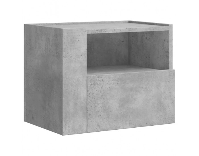Sonata H Нощни шкафчета за стенен монтаж 2 бр бетонно сиви 45x30x35 см