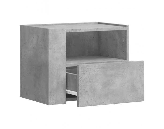 Sonata H Нощни шкафчета за стенен монтаж 2 бр бетонно сиви 45x30x35 см