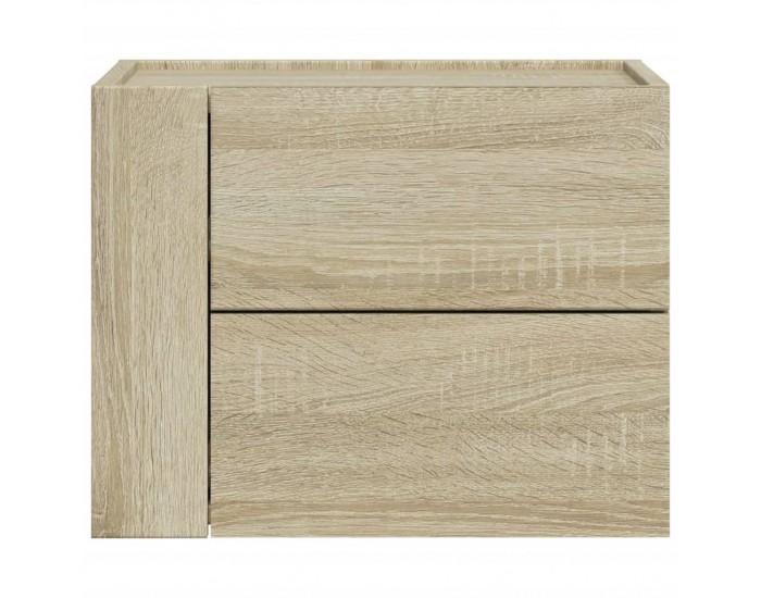Sonata H Нощни шкафчета за стенен монтаж, 2 бр, сонома дъб, 45x30x35 см