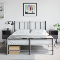 Sonata H Нощни шкафчета 2 бр черен 36x39x60,5 см стомана - Noptiere