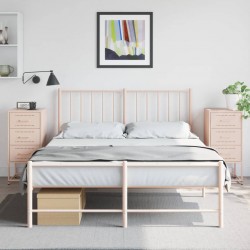 Sonata H Нощни шкафчета 2 бр розов 36x39x78 см стомана - Noptiere