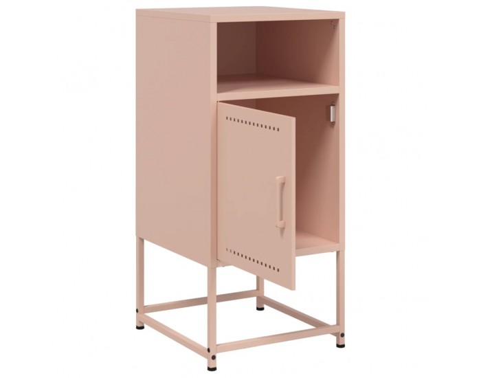Sonata H Нощни шкафчета 2 бр розов 36x39x78 см стомана