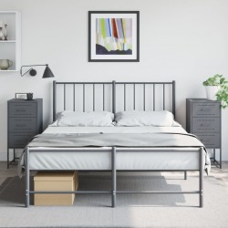 Sonata H Нощни шкафчета 2 бр антрацит 36x39x78 см стомана - Noptiere