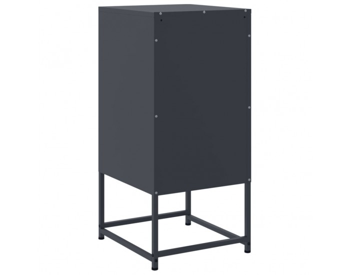 Sonata H Нощни шкафчета 2 бр антрацит 36x39x78 см стомана