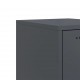 Sonata H Нощни шкафчета 2 бр антрацит 36x39x78 см стомана