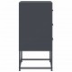 Sonata H Нощни шкафчета 2 бр антрацит 36x39x78 см стомана