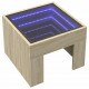 Sonata H Нощна масичка с Infinity LED сонома дъб 40x40x30 см