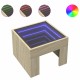 Sonata H Нощна масичка с Infinity LED сонома дъб 40x40x30 см