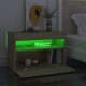 Sonata H Нощни шкафчета с LED осветление 2 бр сонома дъб 60x35x40 см