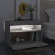 Sonata H Нощни шкафчета с LED осветление 2 бр бетонно сиви 60x35x40 см