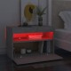 Sonata H Нощни шкафчета с LED осветление 2 бр бетонно сиви 60x35x40 см