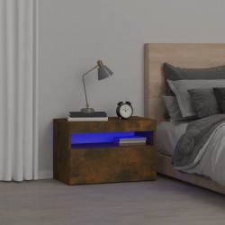 Sonata H Нощно шкафче с LED осветление, опушен дъб, 60x35x40 см - Noptiere
