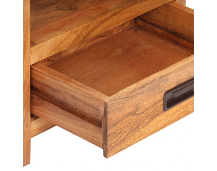 Sonata H Нощно шкафче 40x30x60 см масивно акациево дърво с покритие мед