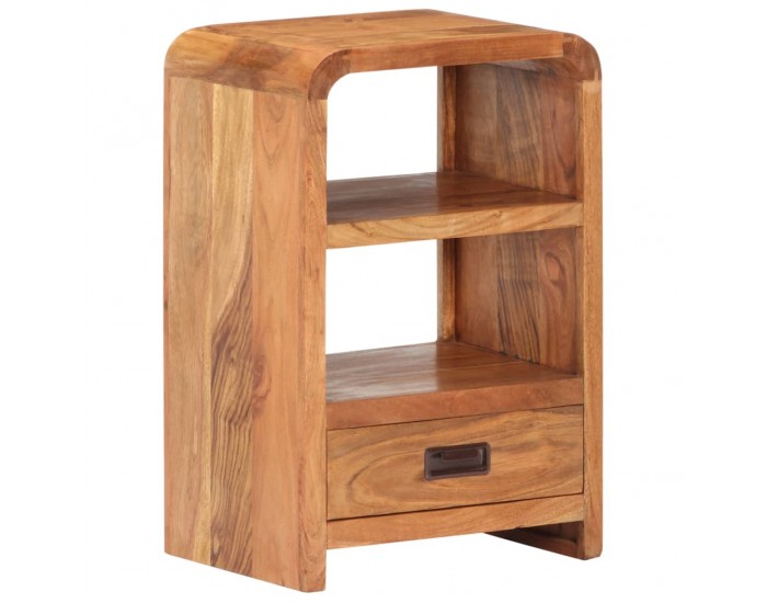 Sonata H Нощно шкафче 40x30x60 см масивно акациево дърво с покритие мед