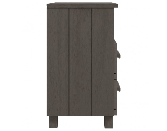 Sonata H Нощни шкафчета HAMAR 2 бр светлосиви 40x35x62 см бор масив