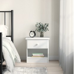 Sonata H Нощно шкафче бяло ALTA 41x35x41 см бор масив - Noptiere