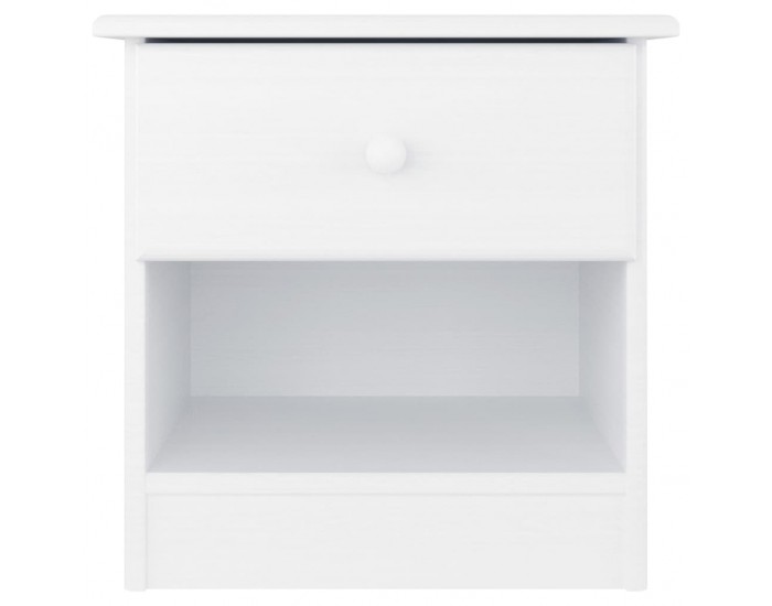 Sonata H Нощно шкафче бяло ALTA 41x35x41 см бор масив