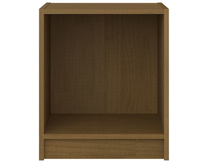 Sonata H Нощни шкафчета 2 бр меденокафяви 35,5x33,5x41,5 см бор масив