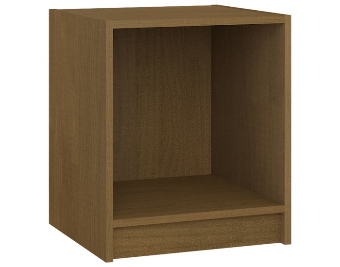 Sonata H Нощни шкафчета 2 бр меденокафяви 35,5x33,5x41,5 см бор масив