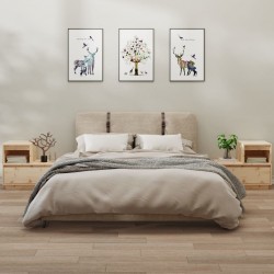 Sonata H Нощни шкафчета, 2 бр, 60x34x51 см, борово дърво масив - Noptiere