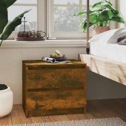 Sonata H Нощни шкафчета 2 бр опушен дъб 50x39x43,5 см инженерно дърво - Noptiere