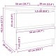 Sonata H Нощни шкафчета 2 бр опушен дъб 50x39x43,5 см инженерно дърво
