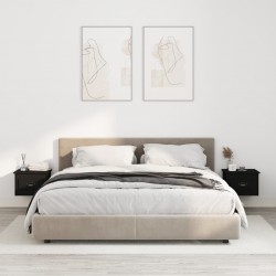 Sonata H Нощни шкафчета за стенен монтаж, 2 бр, черни, 41,5x36x28 см - Noptiere