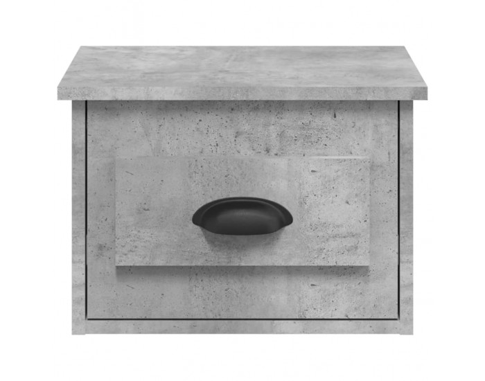 Sonata H Нощни шкафчета за стенен монтаж 2 бр бетонно сиви 41,5x36x28см