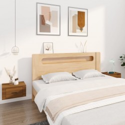 Sonata H Нощни шкафчета за стенен монтаж, 2 бр, кафяв дъб, 50x36x25 см - Noptiere