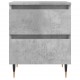 Sonata H Нощни шкафчета 2 бр бетонно сив 40x35x50 см инженерна дървесина