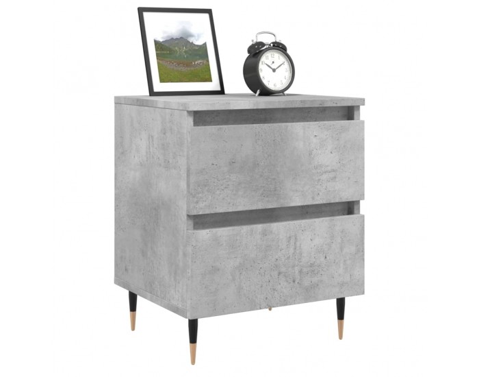 Sonata H Нощни шкафчета 2 бр бетонно сив 40x35x50 см инженерна дървесина