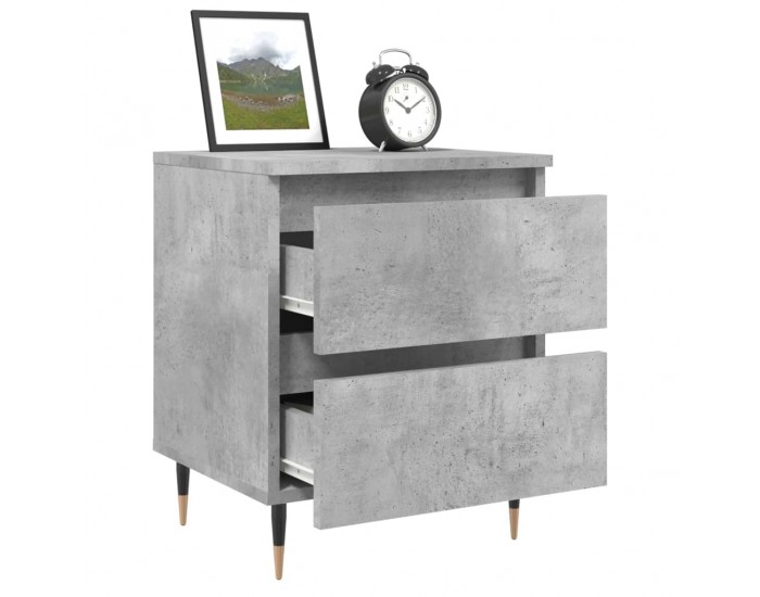 Sonata H Нощни шкафчета 2 бр бетонно сив 40x35x50 см инженерна дървесина