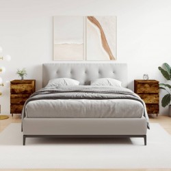 Sonata H Нощни шкафчета 2 бр опушен дъб 40x35x69 см инженерно дърво - Noptiere