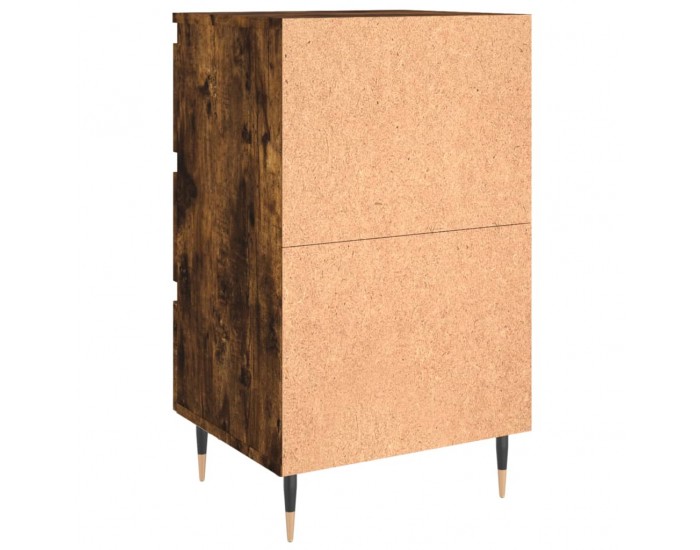 Sonata H Нощни шкафчета 2 бр опушен дъб 40x35x69 см инженерно дърво