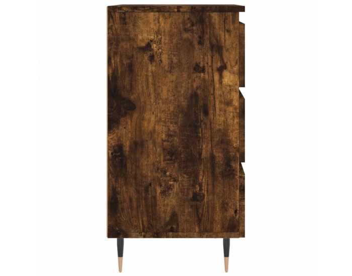 Sonata H Нощни шкафчета 2 бр опушен дъб 40x35x69 см инженерно дърво