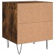 Sonata H Нощни шкафчета 2 бр опушен дъб 40x35x47,5 см инженерно дърво