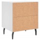Sonata Noptiere, 2 buc., alb, 40x35x47,5 cm, lemn compozit