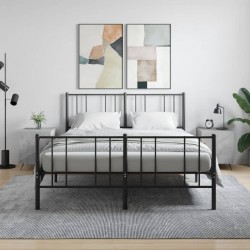 Sonata H Нощни шкафчета 2 бр бетонно сиво 40x40x50 см инженерно дърво - Noptiere