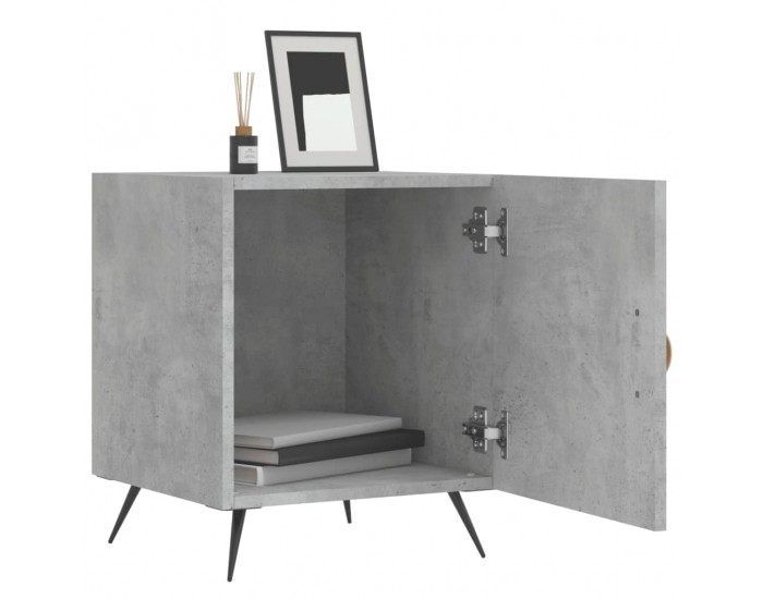Sonata H Нощни шкафчета 2 бр бетонно сиво 40x40x50 см инженерно дърво