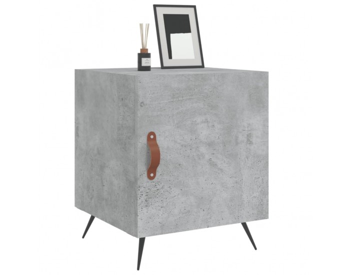Sonata H Нощни шкафчета 2 бр бетонно сиво 40x40x50 см инженерно дърво