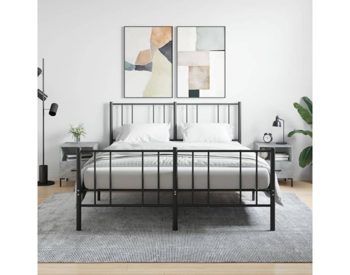Sonata H Нощни шкафчета 2 бр бетонно сиво 40x35x47,5 см инженерно дърво