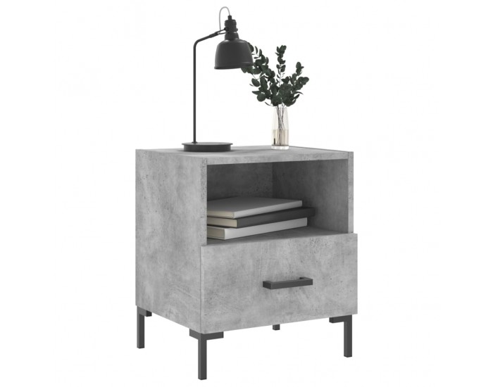 Sonata H Нощни шкафчета 2 бр бетонно сиво 40x35x47,5 см инженерно дърво