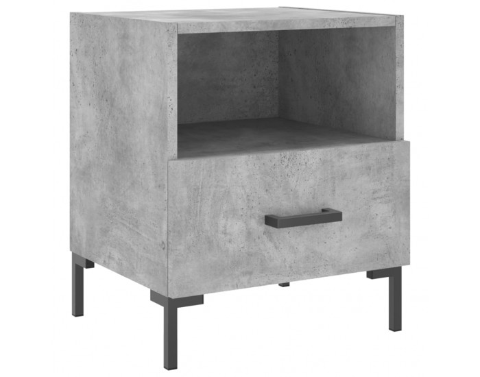 Sonata H Нощни шкафчета 2 бр бетонно сиво 40x35x47,5 см инженерно дърво