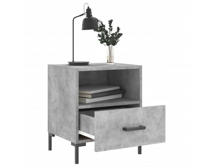 Sonata H Нощни шкафчета 2 бр бетонно сиво 40x35x47,5 см инженерно дърво